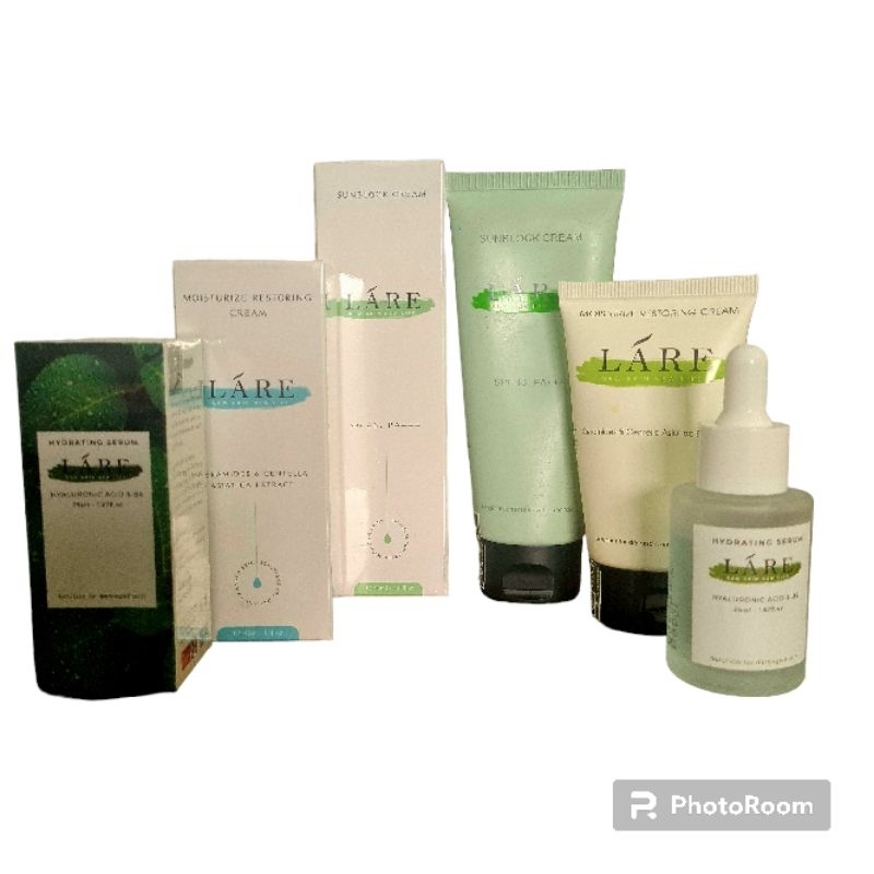 Combo 3 SP dưỡng da Láre gồm: Serum B5+ Kem dưỡng+ Kem Chống Nắng