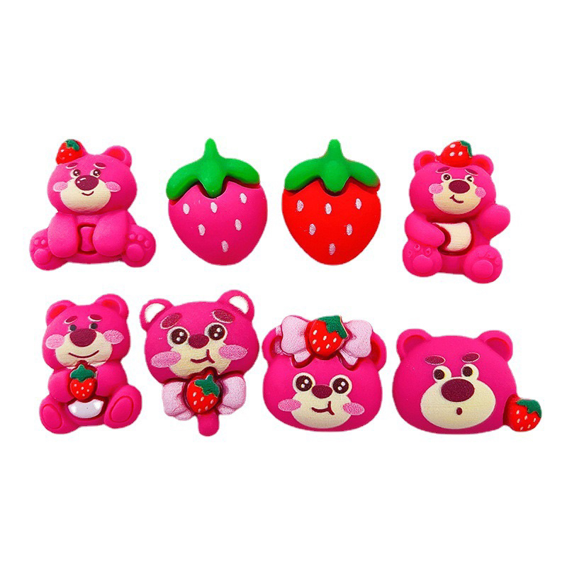 SET 4 hình sticker gấu dâu dễ thương như ảnh sẵn keo