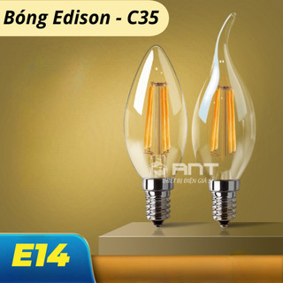 Bóng edison c35 quả nhót, led rau 4w đui e27/e14