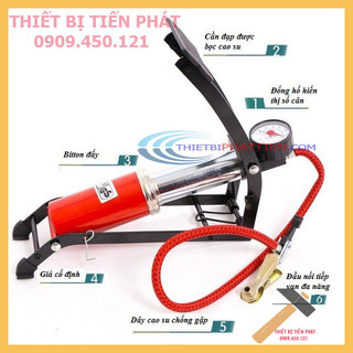 <[Sỉ 95.000Đ]> Bơm Xe Máy Xe Đạp GS 1 Piston Chuyên Bơm Banh, Bong, Bánh, Lốp Xe...(chính hãng)