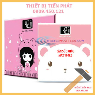 CÂN SỨC KHOẺ ĐIỆN TỬ MẶT KÍNH MAX 180KG HÌNH VUÔNG (Chính Hãng)