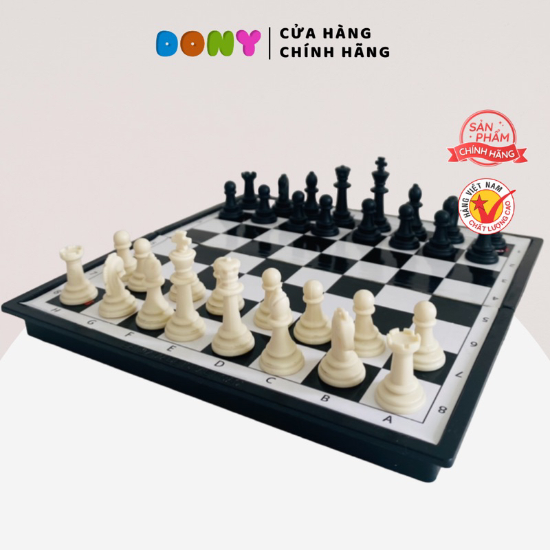 Cờ Vua Nam Châm SATO LOẠI LỚN/ Mini - Bộ Cờ Vua Cao Cấp Tiêu Chuẩn Quốc Tế Gấp Gọn To - Đồ Chơi Trẻ Em Bé Trai/ Gái DONY