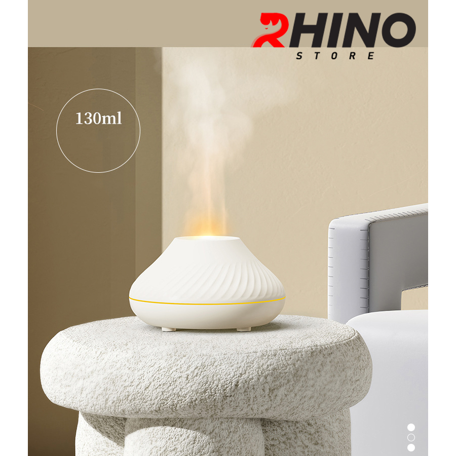 Máy phun sương tinh dầu tạo ẩm Rhino H201 dung tích 130ml, nhỏ gọn, tự động ngắt khi hết nước