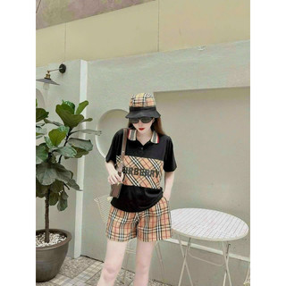 SET SHORT COTTON PHỐI 3D THÊU LOGO