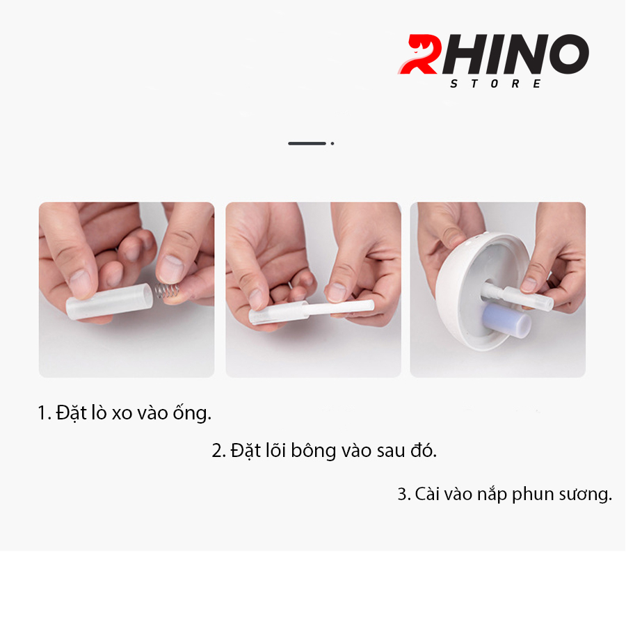 Máy phun sương tinh dầu tạo ẩm Rhino H301 hình mặt trăng, dung tích 200ml, nhỏ gọn