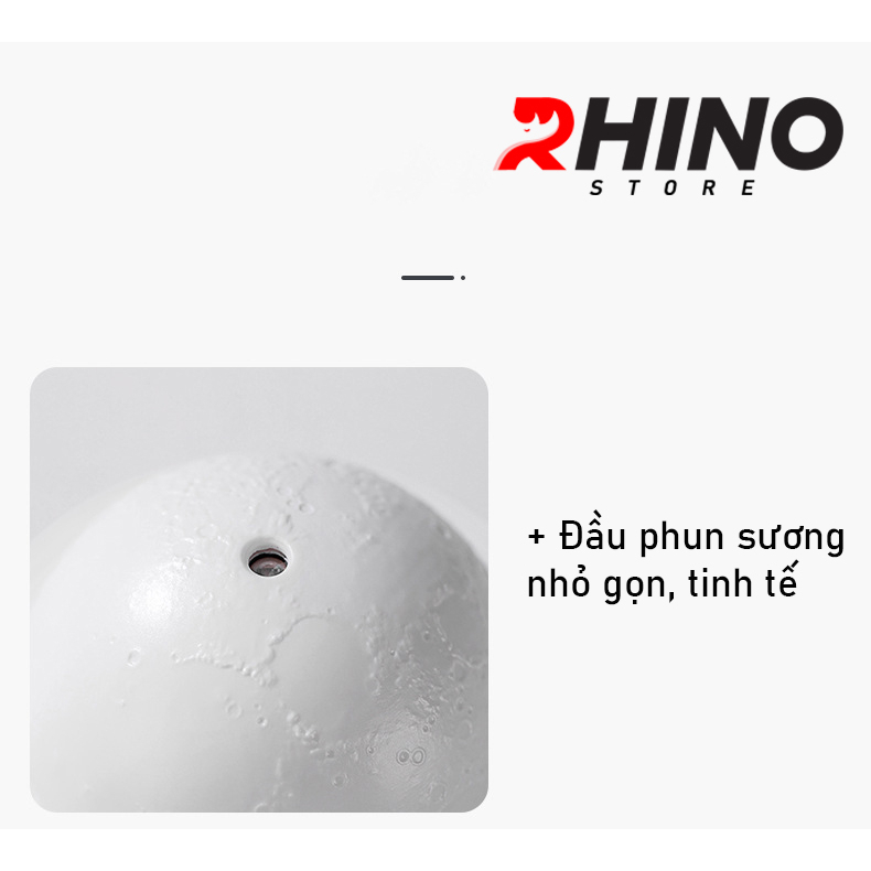 Máy phun sương tinh dầu tạo ẩm Rhino H301 hình mặt trăng, dung tích 200ml, nhỏ gọn