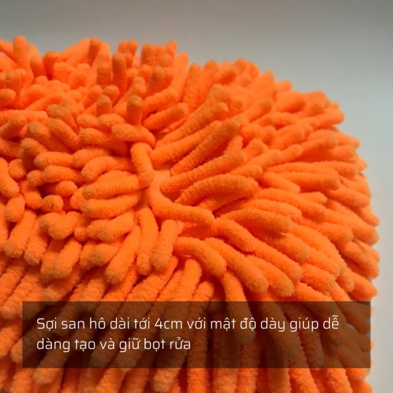 Găng tay san hô rửa xe Microfiber siêu mịn tiện dụng giá tốt 2023