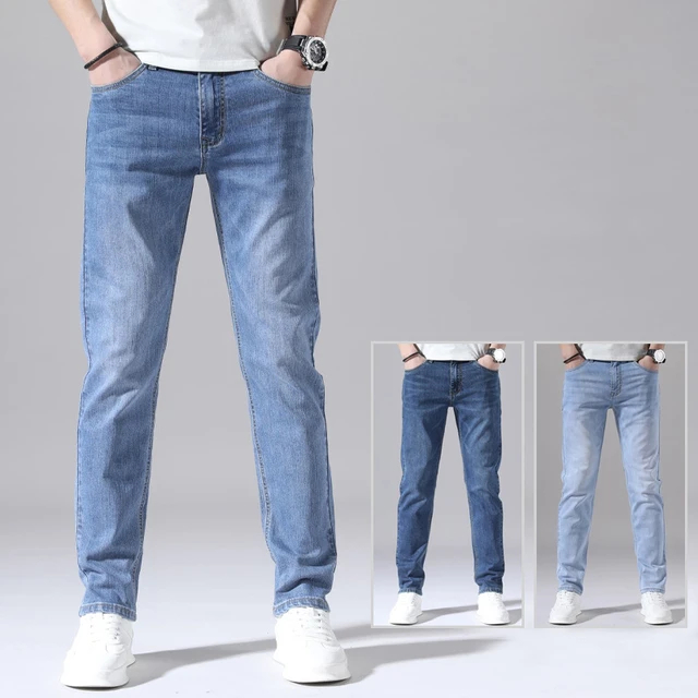 Quần Jean Nam Quần Bò Nam Trơn Co Giãn Dáng Skinny Hàng Công Ty Xuất Khẩu Cao Cấp