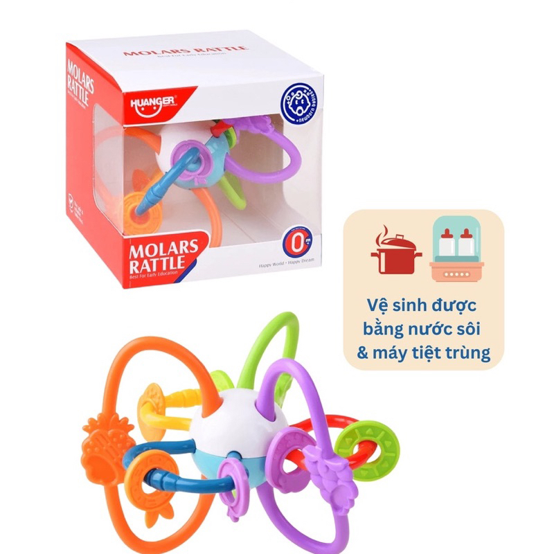 Đồ Chơi Lục Lạc, Xúc Xắc Gặm Nướu HUANGER Baby Rattles Cho Bé Sơ Sinh Từ 0 Tháng Tuổi