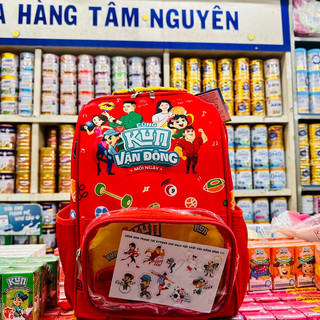 Balo kun đa zi năng hỗ trợ chống gù 2 in 1 có túi trang trong suốt có thể tháo rời cho bé