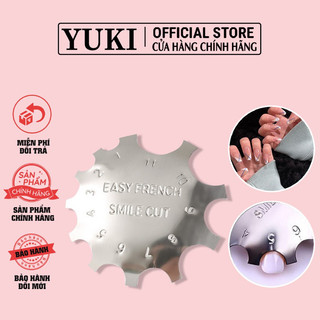 Khuôn cắt bột - miếng inox cắt bột nail - phen cắt bột đầu móng - dao cắt bột - dụng cụ làm móng bột nail