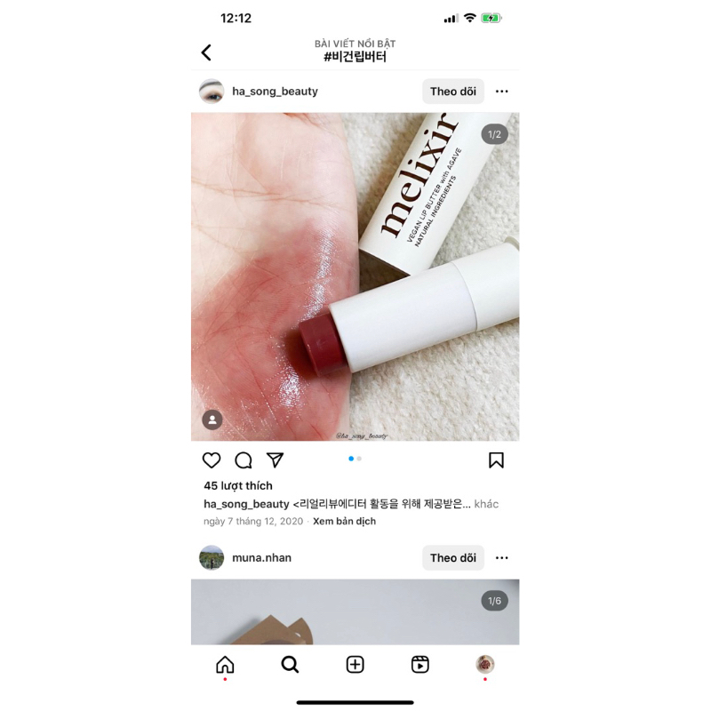 Son dưỡng môi thuần chay có màu Melixir