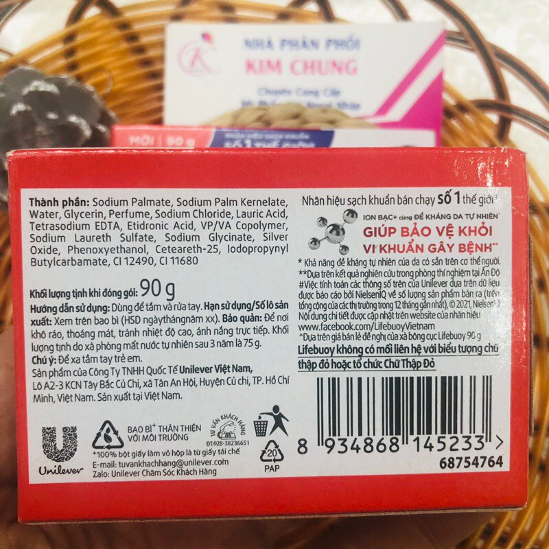 Cục xà bông tắm Lifebouy 90g