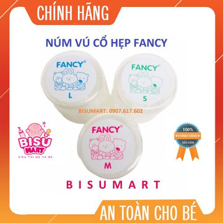 Núm vú cổ hẹp ly silicone siêu mềm fancy