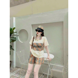 SET SHORT COTTON PHỐI 3D THÊU LOGO