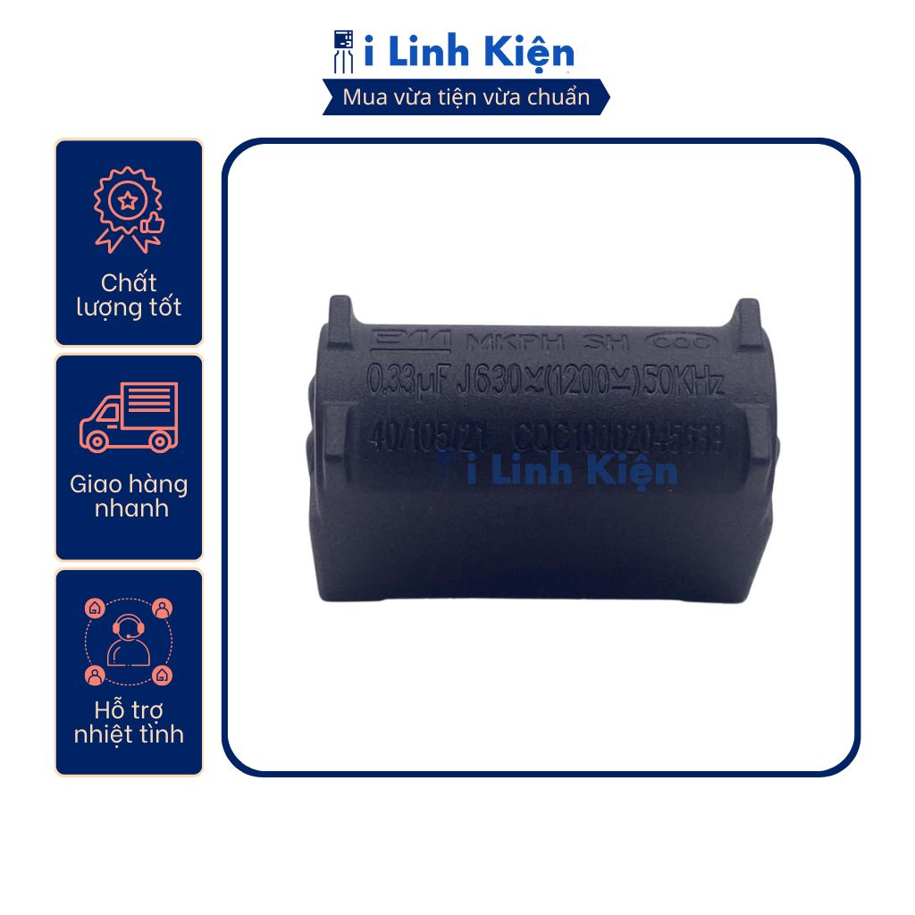 Tụ bếp từ 0.27UF 0.33UF 2UF 5UF 8UF 10UF chính hãng.