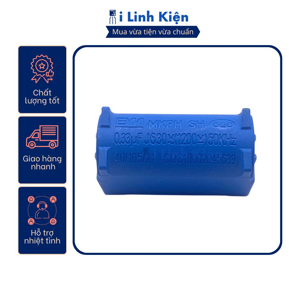 Tụ bếp từ 0.27UF 0.33UF 2UF 5UF 8UF 10UF chính hãng.