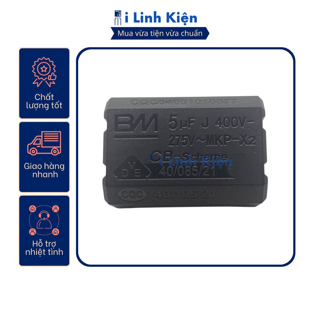 Tụ bếp từ 0.27UF 0.33UF 2UF 5UF 8UF 10UF chính hãng.