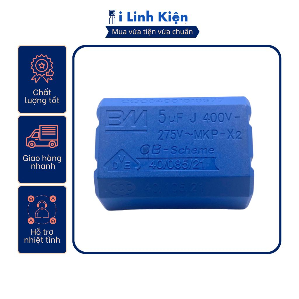 Tụ bếp từ 0.27UF 0.33UF 2UF 5UF 8UF 10UF chính hãng.