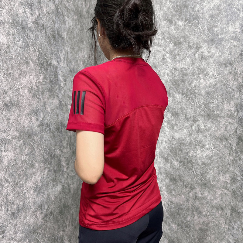 Áo thun nữ 3 sọc tay, áo tập gym yoga nữ, chất thun lạnh siêu mát, co dãn tốt