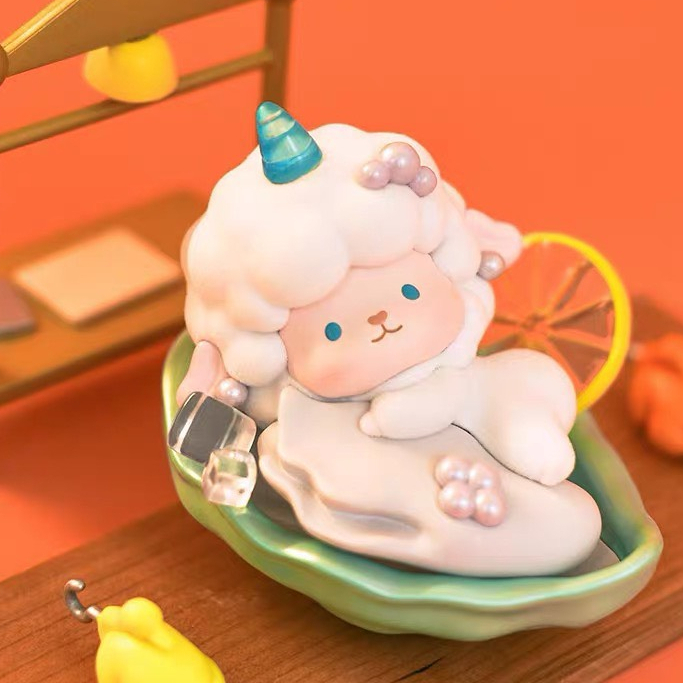 Hộp ngạc nhiên Blindbox mô hình Cừu Baa Kee phố ẩm thực lạ mắt đáng yêu Hàng sẵn _ Ting Ting