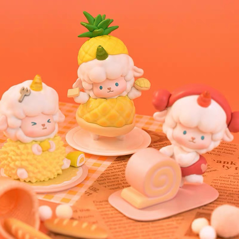 Hộp ngạc nhiên Blindbox mô hình Cừu Baa Kee phố ẩm thực lạ mắt đáng yêu Hàng sẵn _ Ting Ting