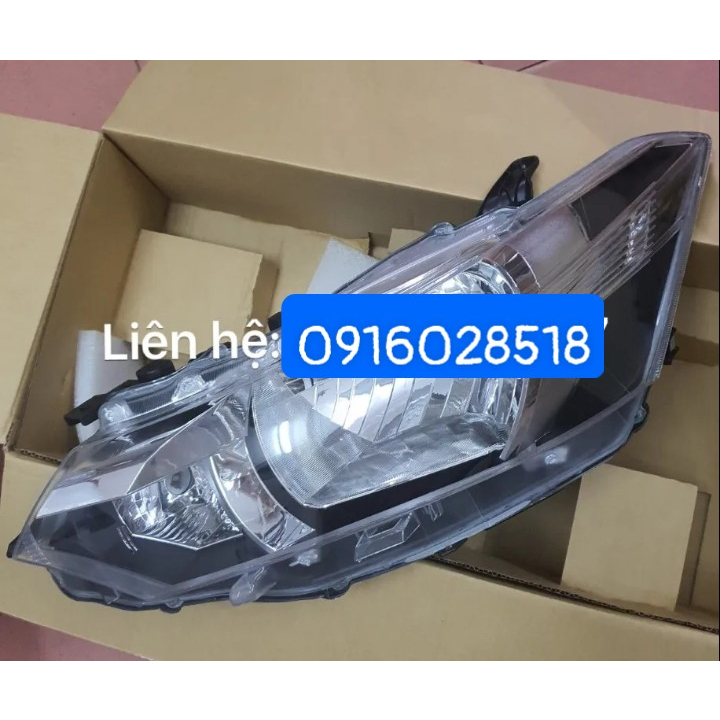 Cụm đèn pha Toyota Vios 2014 2015 2016 2017 2018 không bi, đèn thay thế