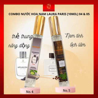 Combo 2 chai nước hoa nam 10 mil - laura paris nhật kim anh
