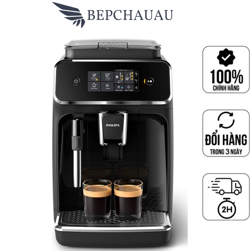 Máy Pha Cà Phê Tự Động Philips EP2221/40, Máy Pha Cà Phê Gia Đình, Văn Phòng, Made In Romani, BH 12 Tháng, Bep