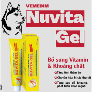 Gel dinh dưỡng bổ sung chất thiết yếu cho chó và mèo vemedim nuvita gel