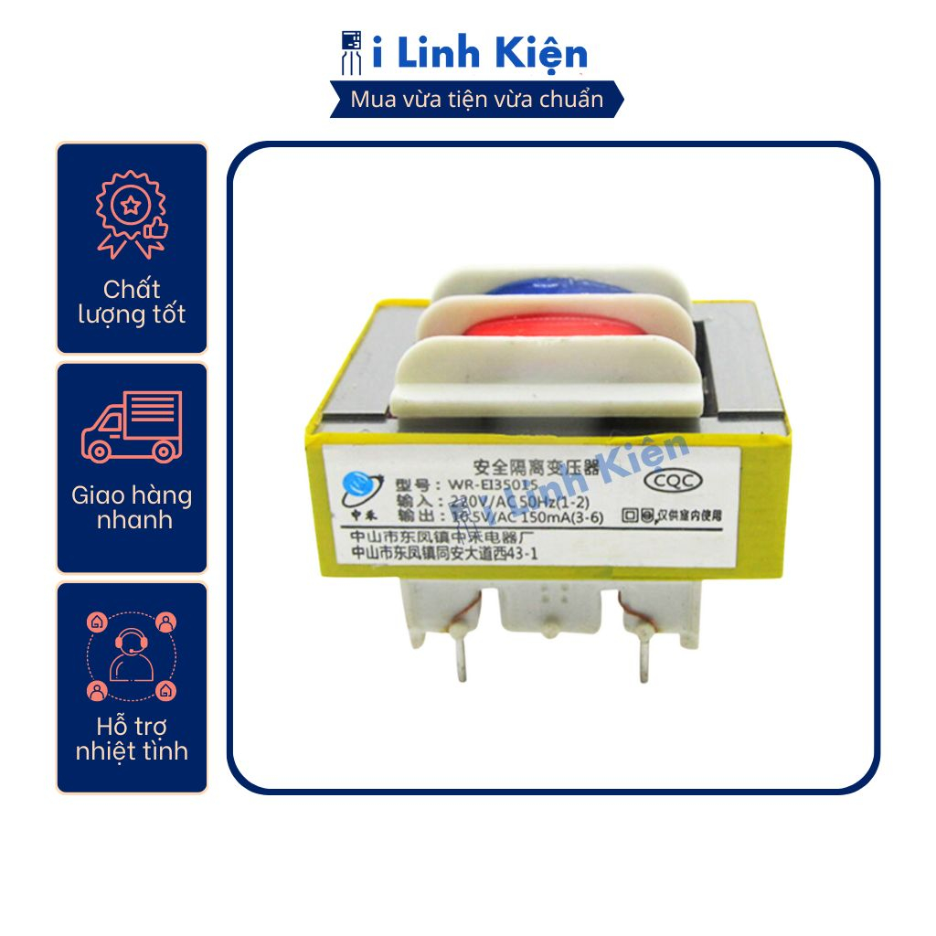 Biến áp nguồn hàn mạch 10.5V 150mA dùng cho nồi áp suất máy giặt.