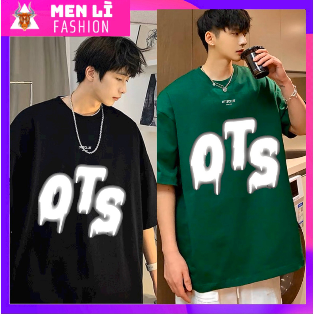 Áo Thun OTS Otis Club Tee Nam Nữ Unisex Form Rộng Tay Lỡ, AT139 trending xu hướng, Men Lì Fashion