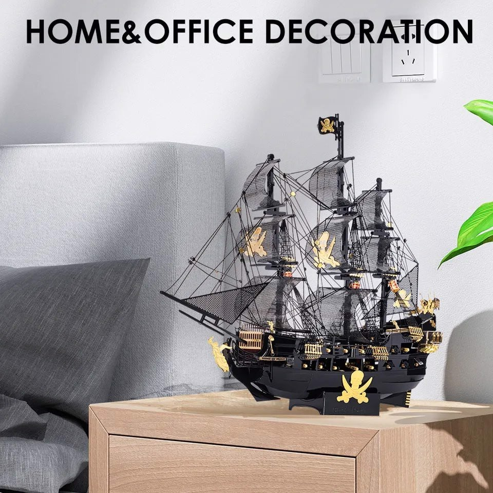 Mô Hình Kim Loại Lắp Ráp 3D Piececool Tàu Ngọc Trai Đen The Black Pearl