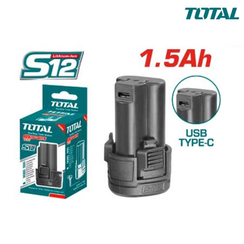 TOTAL Pin Lithium 12V 1.5Ah TBLI12153