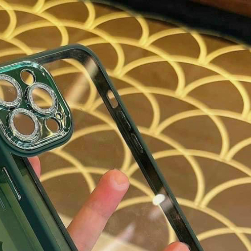Ốp lưng cam có nhũ cho lphone 8 / 8Plus / X / XS / XR / Xs Max / 11 / 12 / 13 / 14 - Phukiengiatot