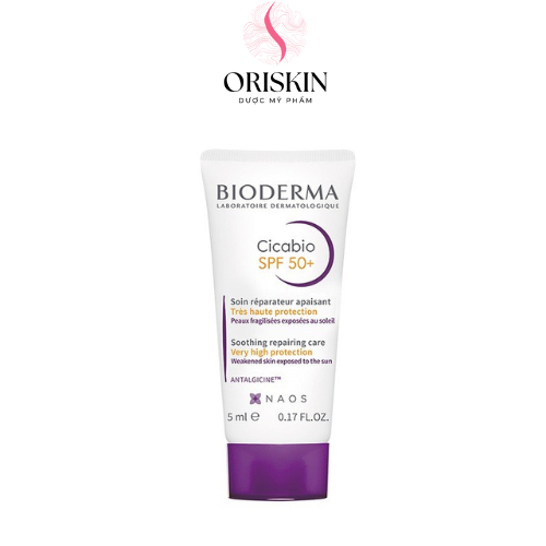 Sample Bioderma Kem Dưỡng Dịu Da Phục Hồi Da Kích Ứng, Hư Tổn Hạn Chế Tăng Sắc Tố Sau Viêm Cicabio SPF50+ 5ml