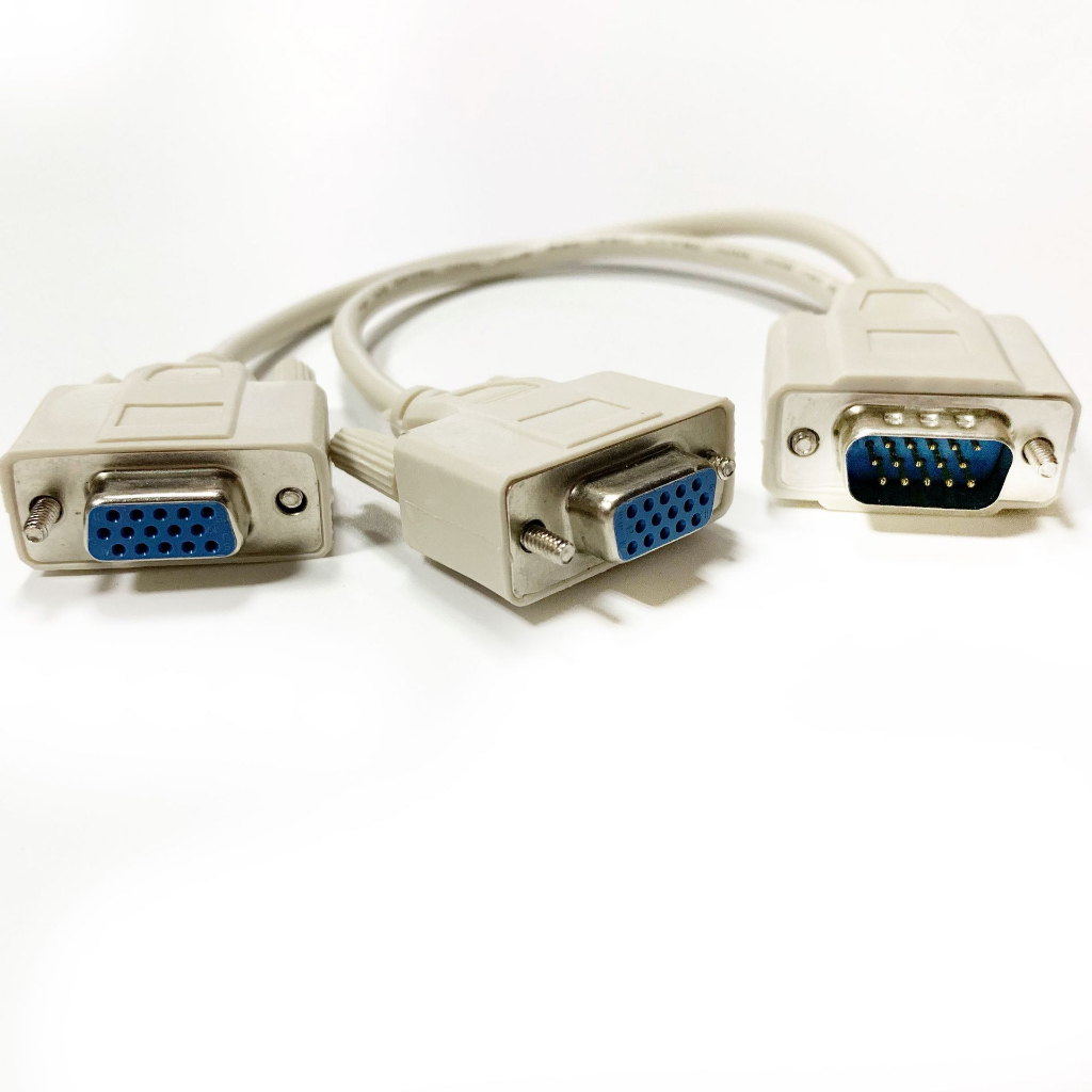Cáp chia 1 ra 2 cổng VGA sử dụng cho 2 Màn hình cùng 1 Laptop, Máy tính