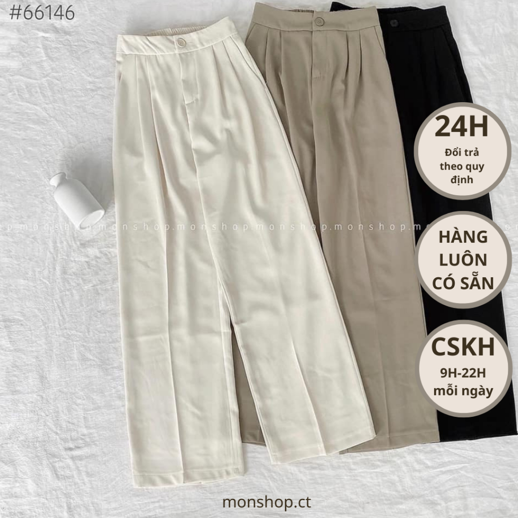 Quần ống rộng lưng chun YzJ 66146