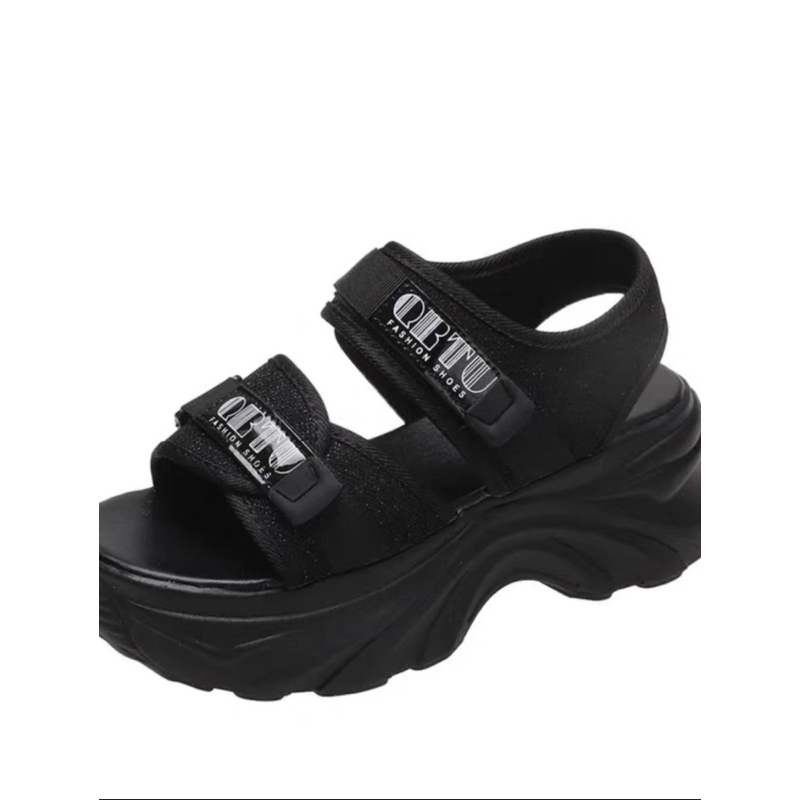 Dép sandal quai hậu đi học đế cao cao cho nữ