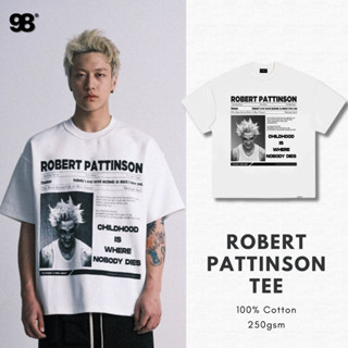Áo thun unisex nam nữ Robert Pattinson form rộng 100% cotton 250gsm bo cổ dày dặn 98stu