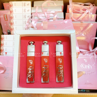 Set son 3 màu đông anh X3 (tặng tẩy tế bào môi)