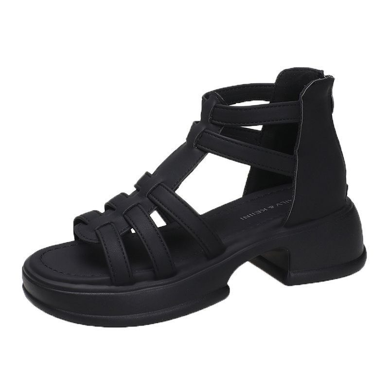 Sandal Roman Cao Gót 5cm  Phong Cách Thời Trang Roman 2023 Mới Dành Cho Nữ Hàng Quảng Châu cao cấp
