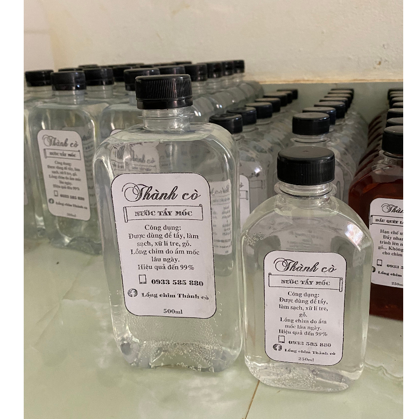 Nước tẩy mốc - Nước tẩy mốc lồng chim, đồ dùng tre gỗ lâu ngày bị ẩm mốc