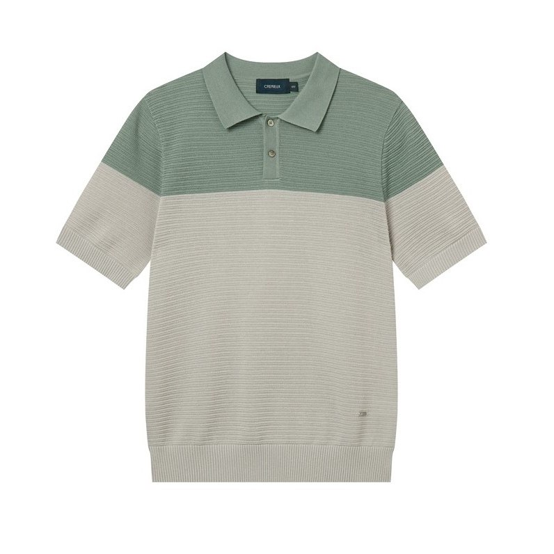 Áo polo len dệt kim cộc tay Cremieux 2107 xuất hàn xịn