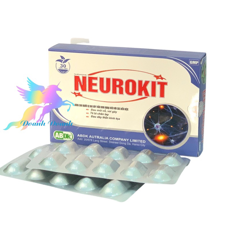 NEUROKIT Quang Thịnh - hộp 30 viên - Đau Dây Thần Kinh , Tê Nhức Xương Khớp