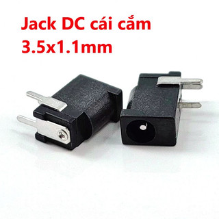 Jack DC cái cắm, hàn mạch 3.5x1.1mm