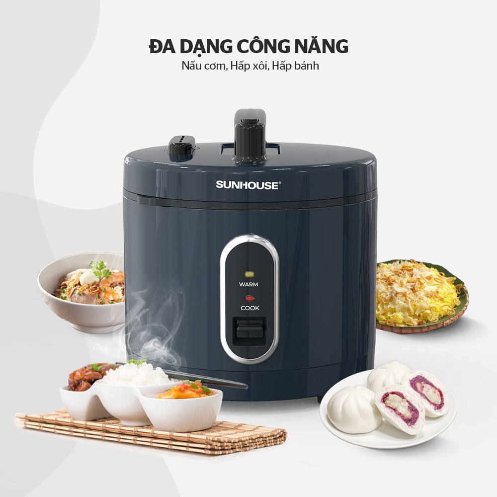 Nồi cơm điện 3L SUNHOUSE SHD8309 - Bảo hành chính hãng 12 tháng