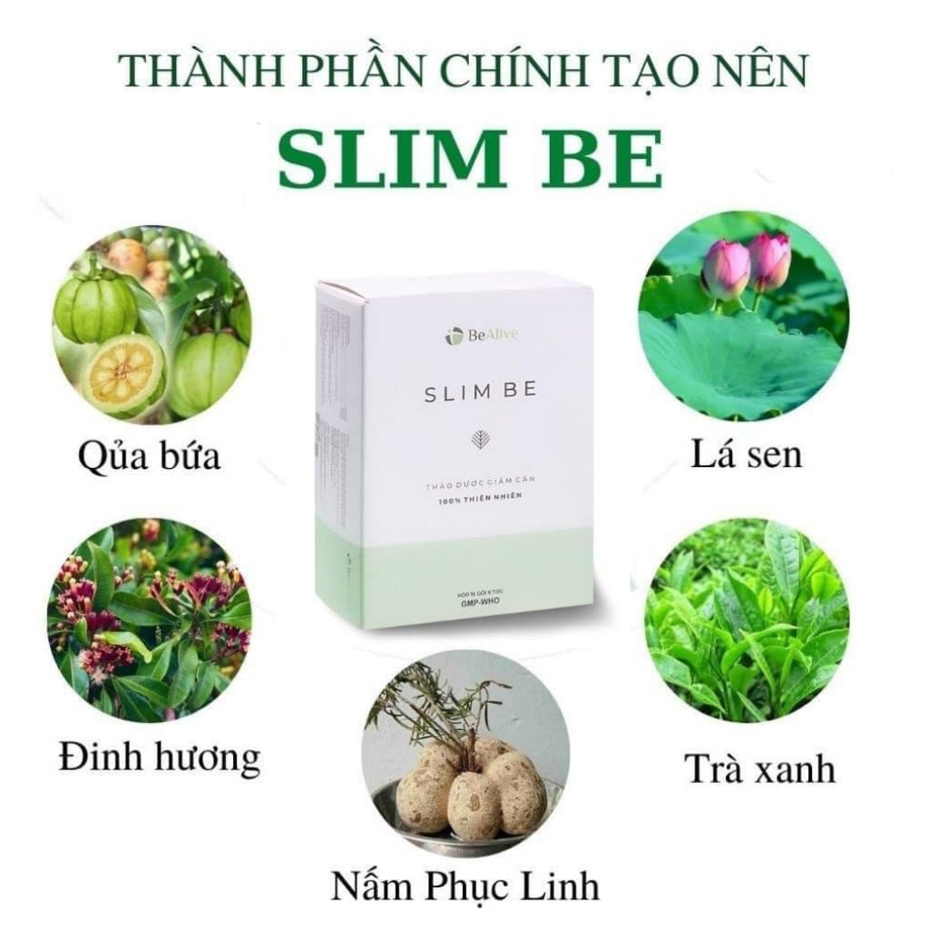 Giảm Cân Slim Be Của BEALIVE Hộp 30 Viên Chính Hãng Giúp Giảm Cân An Toàn