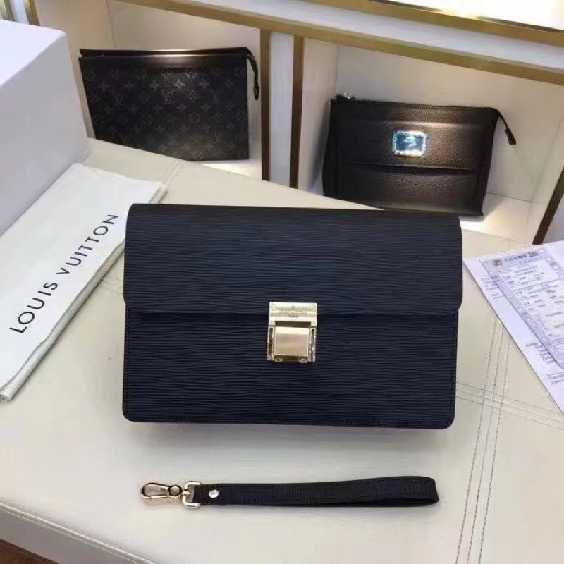 Ví cầm tay Clutch nam thương hiệu San Leather da bò nhập khẩu S2125