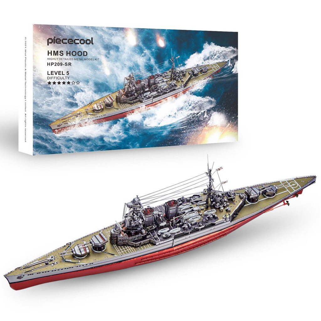 Mô Hình Kim Loại 3D Lắp Ráp Piececool Tuần Dương Hạm HMS Hood P209-SR [chưa ráp]